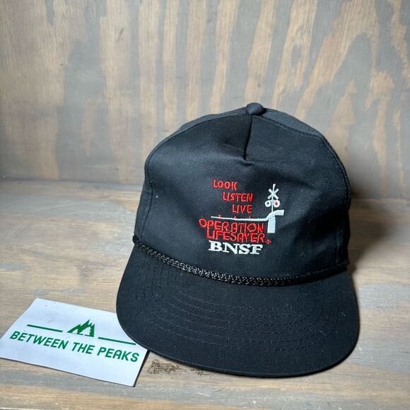 Ya Youngan Other - BNSF Look Listen Live Operation Lifesaver Mens YoungAnl Cap Hat Black One Size